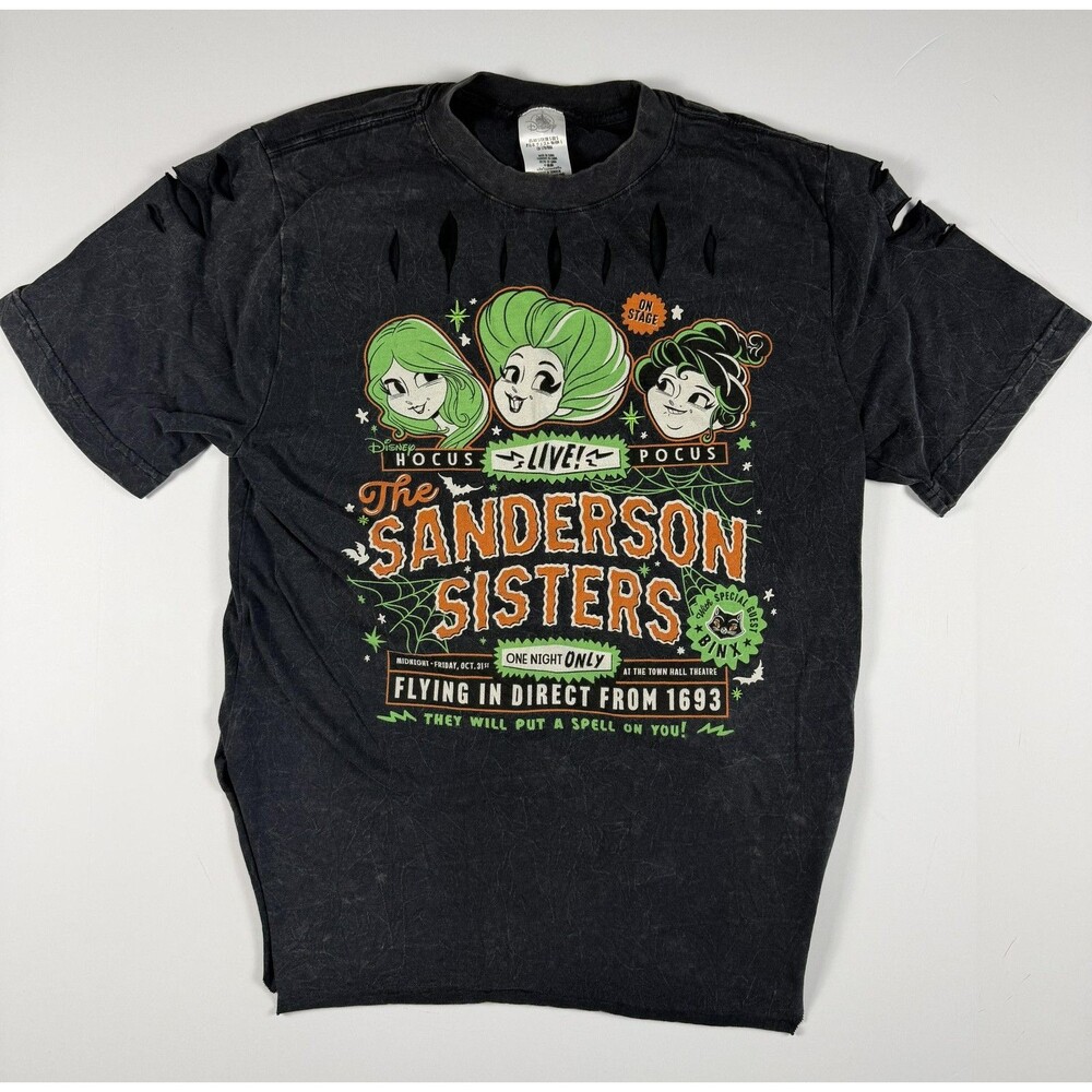 Disney Hocus Pocus Shirt Womens Small Sanderson Sisters Halloween Customized